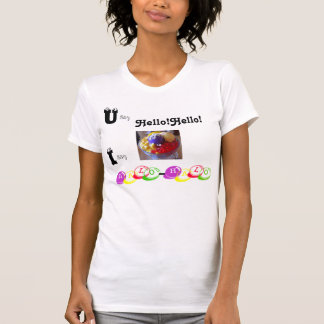 私こんにちは言いますハローのハローを挨拶します Tシャツ