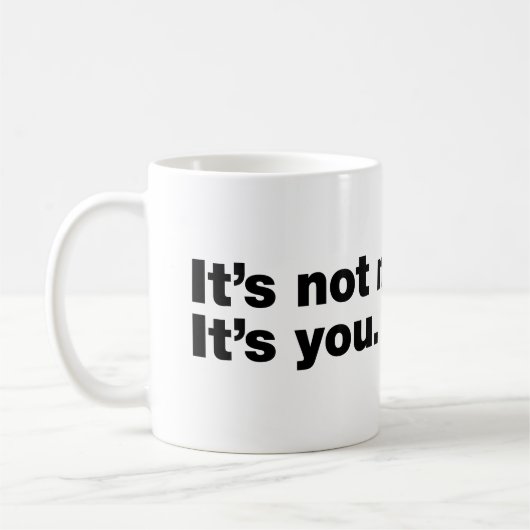 私じゃないわ。あなたよ コーヒーマグカップ (左)