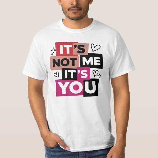 「私じゃない、あなただ」面白い引用 Tシャツ (正面)