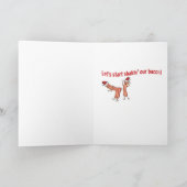 私たちおもしろいのベーコンクリスマス シーズンカード (内部)