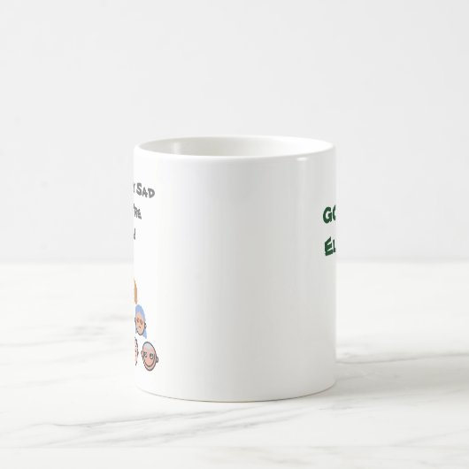 私たちおもしろいの多くは悲しい君の離れ別れ コーヒーマグカップ (中央)