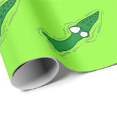 私たちおもしろいの漫画を見ているワニ ラッピングペーパー (ロールコーナー)