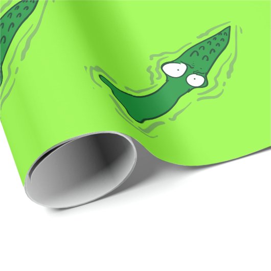 私たちおもしろいの漫画を見ているワニ ラッピングペーパー (ロールコーナー)