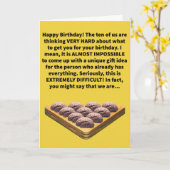 私たちおもしろいの脳をラックに入れるハッピーバースデー カード (黄色い花)