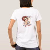 私たちおもしろいはコーヒーが必要だ Tシャツ (裏面)