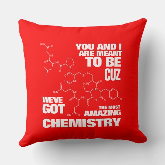 私たちおもしろいは素晴らしい化学を持って得いるように クッション (裏面)