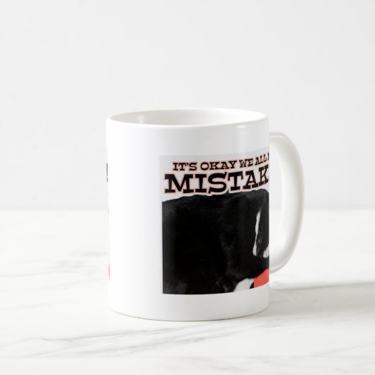 私たちおもしろいは、スローガンの猫の写真を間違える コーヒーマグカップ (正面右)