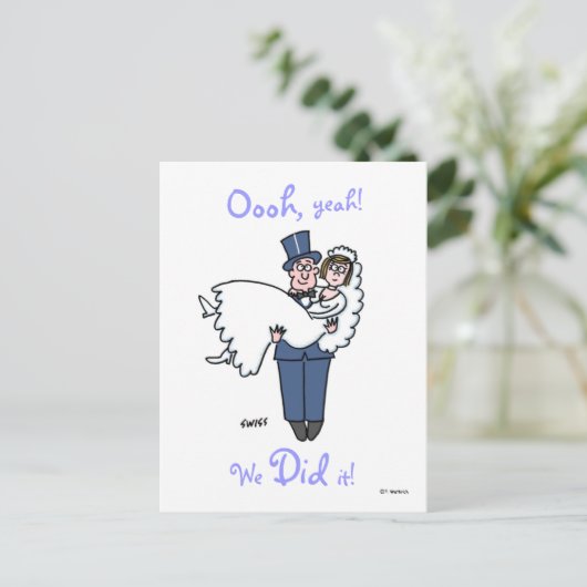 私たちおもしろいはItの駆け落ち発表をした 案内ポストカード (スタンド正面)