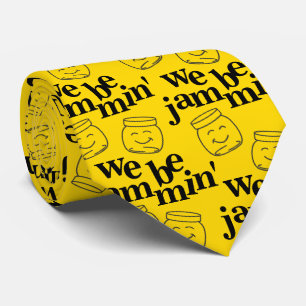 私たちおもしろいはJammin'笑顔の踊り缶詰ジャース ネクタイ