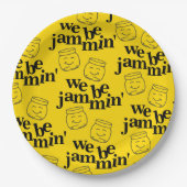 私たちおもしろいはJammin'笑顔の踊り缶詰ジャース ペーパープレート (正面)