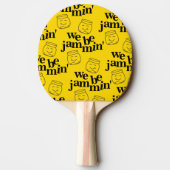 私たちおもしろいはJammin'笑顔の踊り缶詰ジャース 卓球ラケット (裏面)