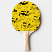 私たちおもしろいはJammin'笑顔の踊り缶詰ジャース 卓球ラケット (正面)