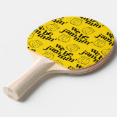 私たちおもしろいはJammin'笑顔の踊り缶詰ジャース 卓球ラケット (正面アングル)