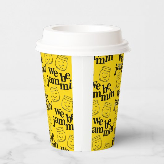 私たちおもしろいはJammin'笑顔の踊り缶詰ジャース 紙コップ (右)