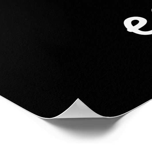 私たちおもしろいはwifiポスターを持っていない – 黒 ポスター (角)