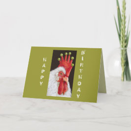 私たちおもしろい全員の鶏の誕生日カード カード