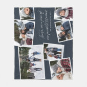 私たちお気に入りののシモダンーン7枚の写真コラージュ フリースブランケット (正面)