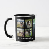 私たちお気に入りののヘルロと最も骨の折れるグッドビスのペット写真 マグカップ (左)