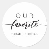 私たちお気に入りののモダンсお願い ラウンドシール (正面)