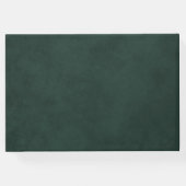 私たちお気に入りのの人々の森の結婚緑 ゲストブック (裏面)