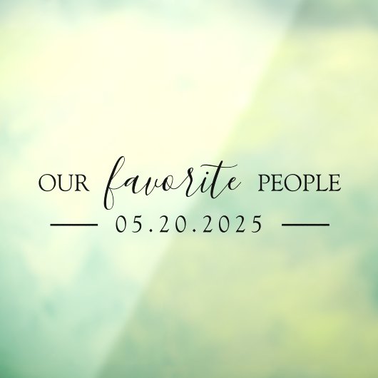 私たちお気に入りのの人結婚々の鏡デカール ウィンドウサイン (シート3)