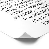 私たちお気に入りのの人結婚席の表のポスター ポスター (角)