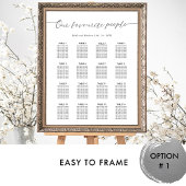 私たちお気に入りのの人結婚席チャートのサイン ポスター