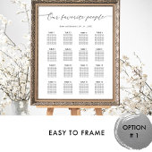 私たちお気に入りのの人結婚席チャートのサイン ポスター