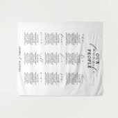 私たちお気に入りのの人結婚席表 タペストリー (正面(横))