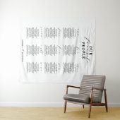 私たちお気に入りのの人結婚席表 タペストリー (インサイチュ(横))