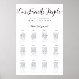 私たちお気に入りのの人結婚席表 ポスター