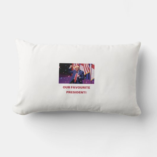 私たちお気に入りのの大統領最高のへの贈り物 ランバークッション (正面)