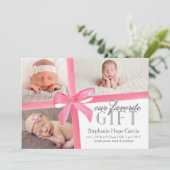 私たちお気に入りのの贈り物の誕生発表ファースト・ホリデー 案内状 (スタンド正面)