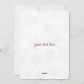 私たちお洒落の初めてのクリスマス冬リース シーズンカード (裏面)