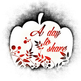 私たちからのサンクスギビングの祝福 カード