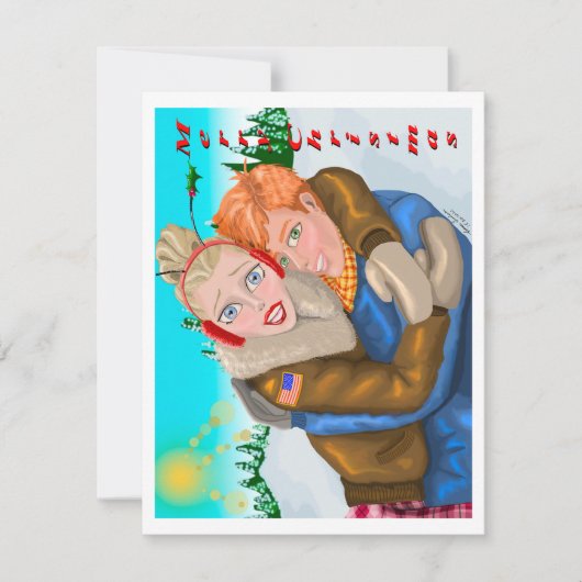 私たちからクリスマスのグリーティングカード カード (正面)