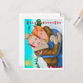 私たちからクリスマスのグリーティングカード カード (正面/裏面インサイチュ)