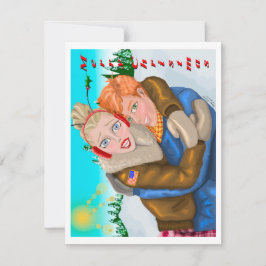 私たちからクリスマスのグリーティングカード カード