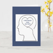 私たちから愛遠くにされた人のために。  カード (黄色い花)