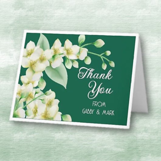 私たちから！花のデザインが素敵な感謝を伝えるカード サンキューカード