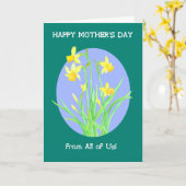 私たちかわいらしの母の日のすべてのダッフォジル カード (黄色い花)