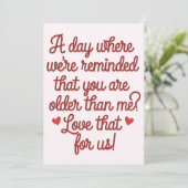 私たちがあなたが私より年上であることを再認識させられる日 招待状 (スタンド正面)