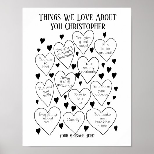 私たちがあなたについて愛するもの誕生日ポスター ポスター (正面)