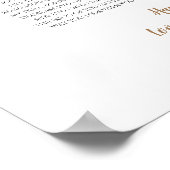 私たちがあなたについて愛する50事の水彩ハートママ ポスター (角)