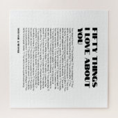 私たちがあなたについて愛する50事バレンタインデーの贈り物 ジグソーパズル (横)