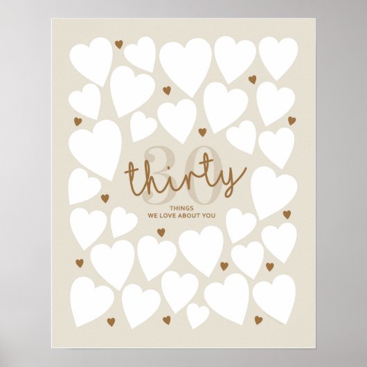私たちがあなたに愛する30もの ポスター (正面)