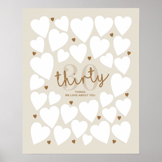 私たちがあなたに愛する30もの ポスター (正面)