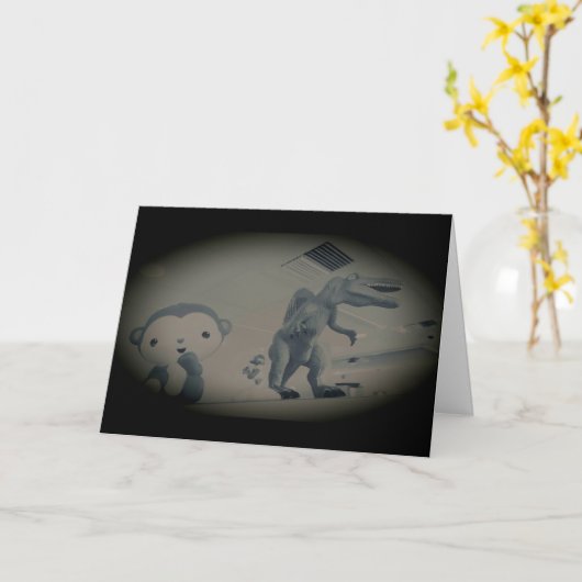 「私たちがあなたの新しい家族です。」 カード (黄色い花)