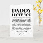 私たちがあなたを愛している父の理由でクリスマスプレゼントを贈る カード (黄色い花)