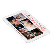 私たちがあなたを愛するおばあちゃんモダン写真コラージュ マグネット (右側)